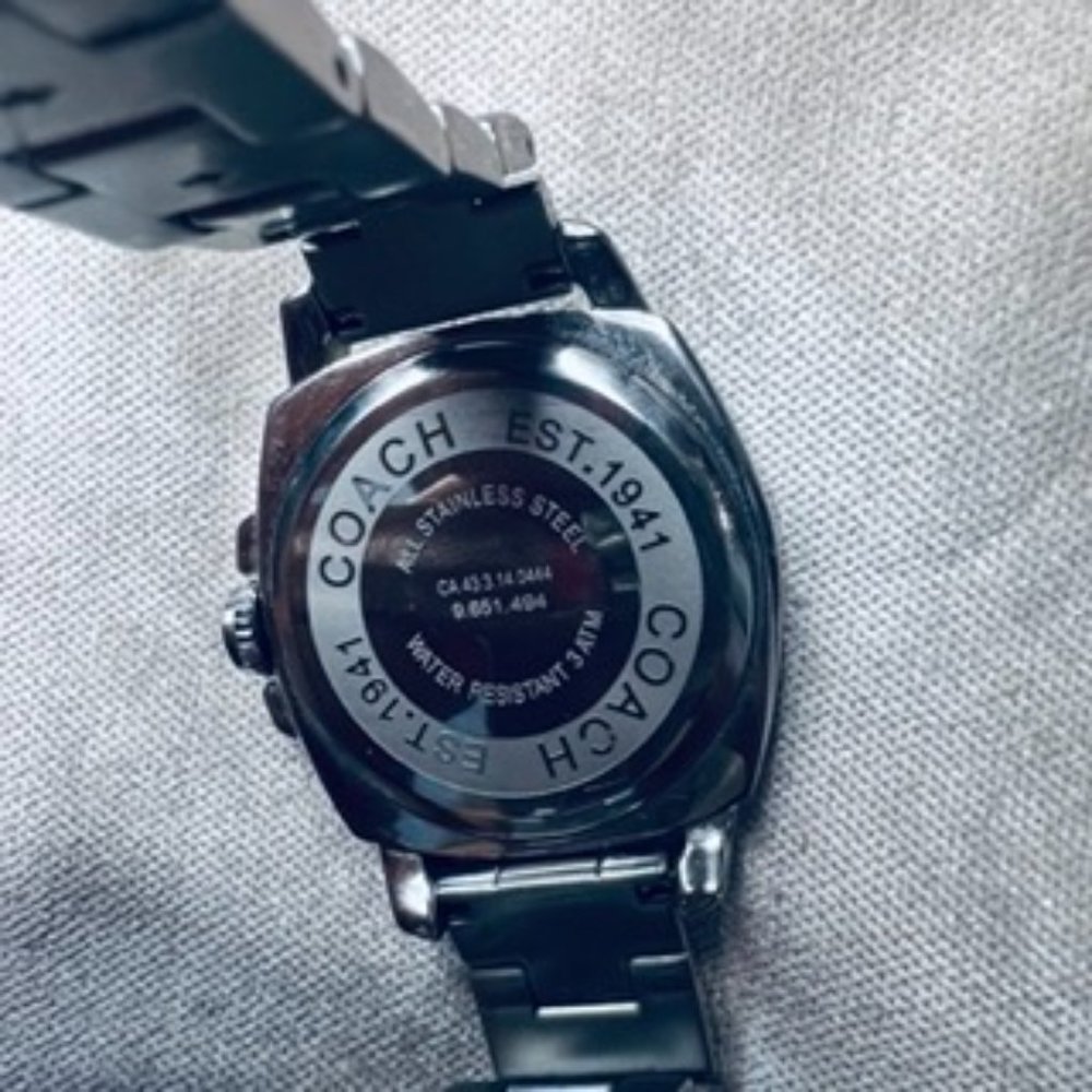 COACH women’s stainless steel women’s watch. - Picture 4 of 7